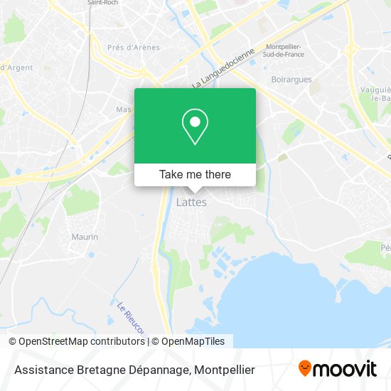 Assistance Bretagne Dépannage map