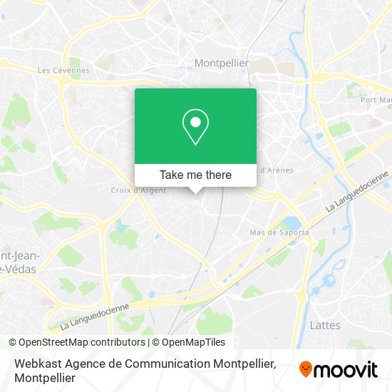 Webkast Agence de Communication Montpellier map