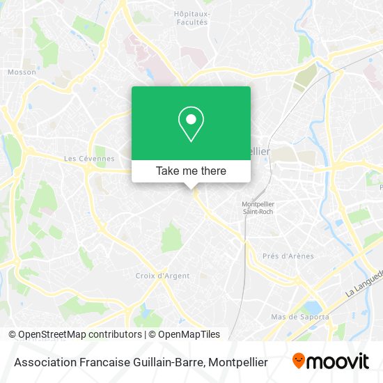 Mapa Association Francaise Guillain-Barre