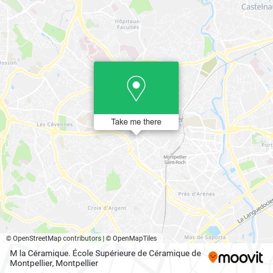 M la Céramique. École Supérieure de Céramique de Montpellier map