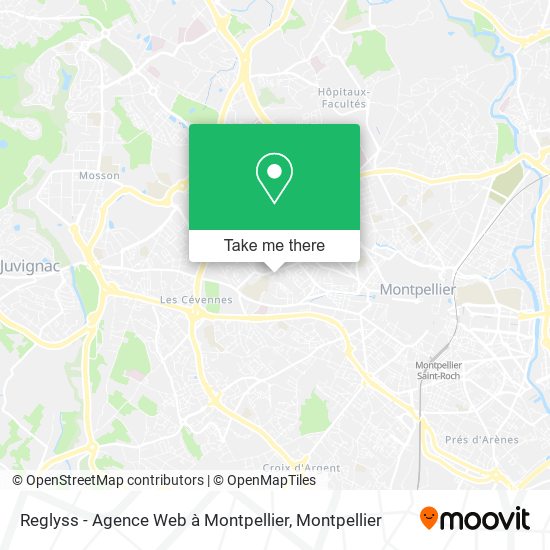 Reglyss - Agence Web à Montpellier map