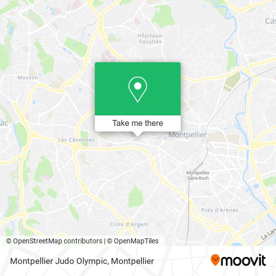 Mapa Montpellier Judo Olympic
