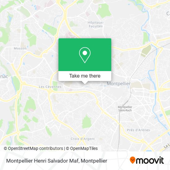 Mapa Montpellier Henri Salvador Maf