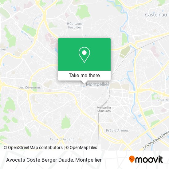 Avocats Coste Berger Daude map