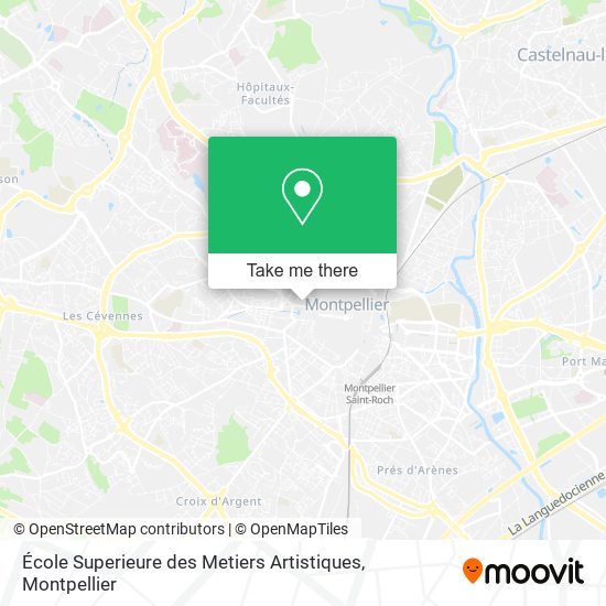 École Superieure des Metiers Artistiques map