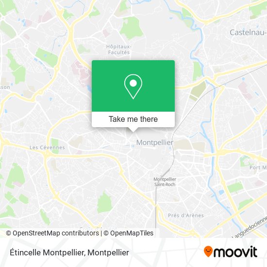 Étincelle Montpellier map