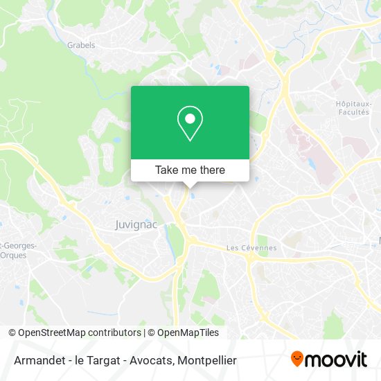 Mapa Armandet - le Targat - Avocats