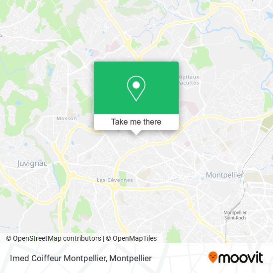 Imed Coiffeur Montpellier map