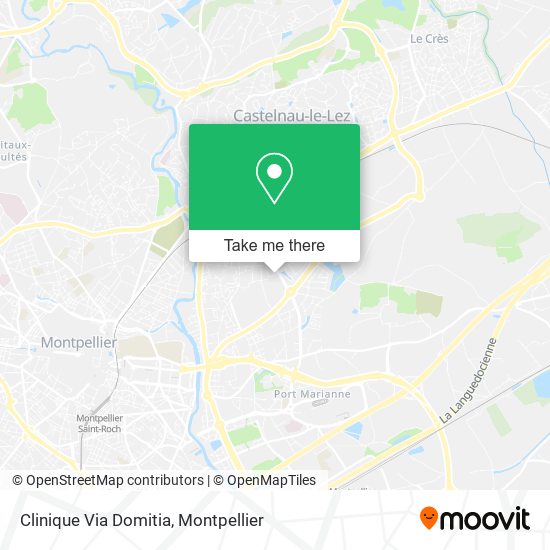 Clinique Via Domitia map