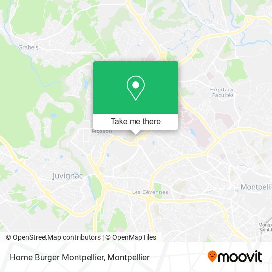 Home Burger Montpellier map