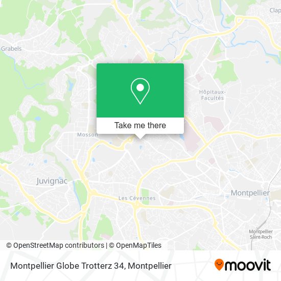 Montpellier Globe Trotterz 34 map