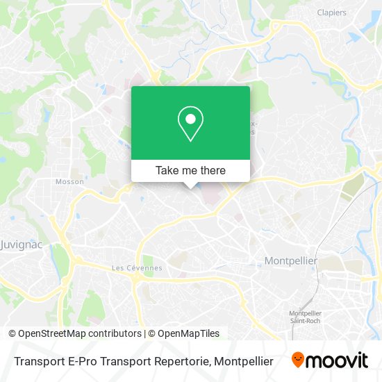 Transport E-Pro Transport Repertorie map