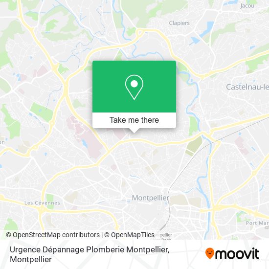 Urgence Dépannage Plomberie Montpellier map