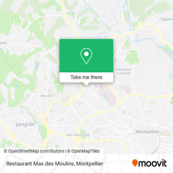 Restaurant Mas des Moulins map