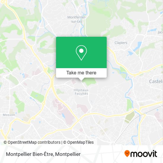 Montpellier Bien-Être map