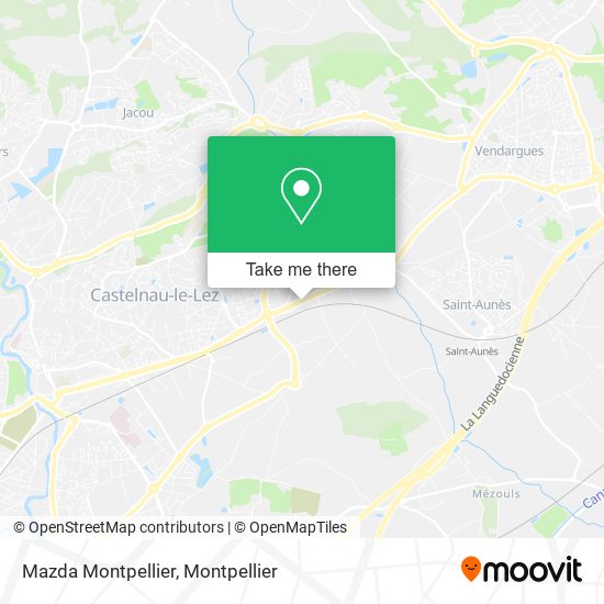 Mapa Mazda Montpellier
