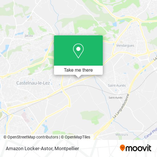 Mapa Amazon Locker-Astor