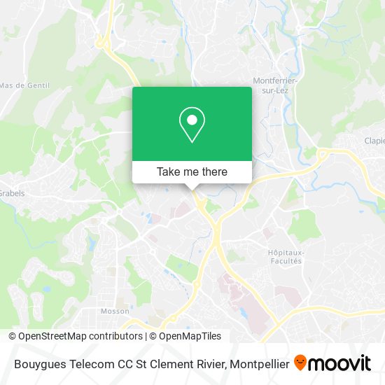 Bouygues Telecom CC St Clement Rivier map