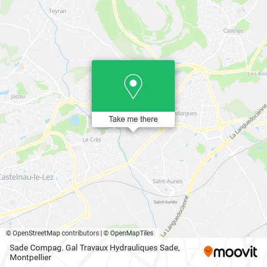 Sade Compag. Gal Travaux Hydrauliques Sade map