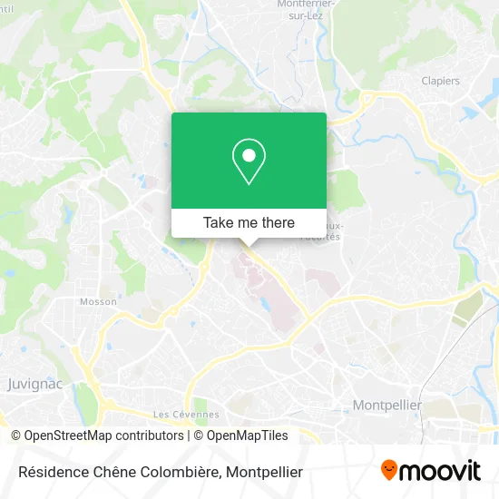 Résidence Chêne Colombière map