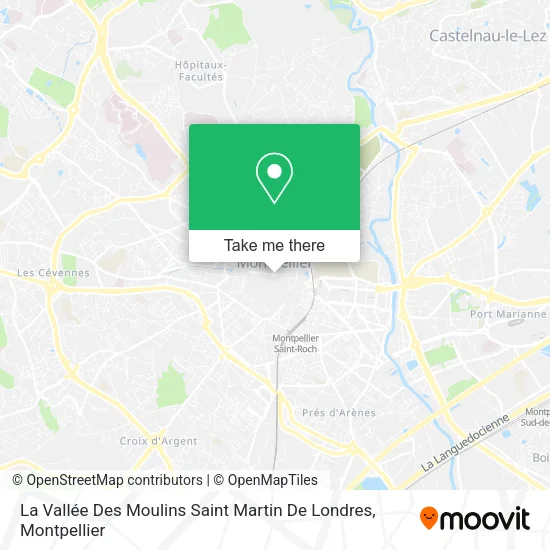 La Vallée Des Moulins Saint Martin De Londres map