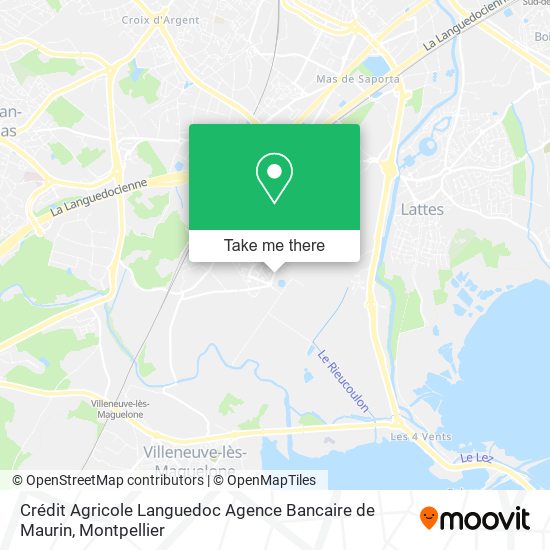 Crédit Agricole Languedoc Agence Bancaire de Maurin map