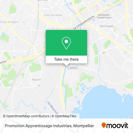 Promotion Apprentissage Industries map