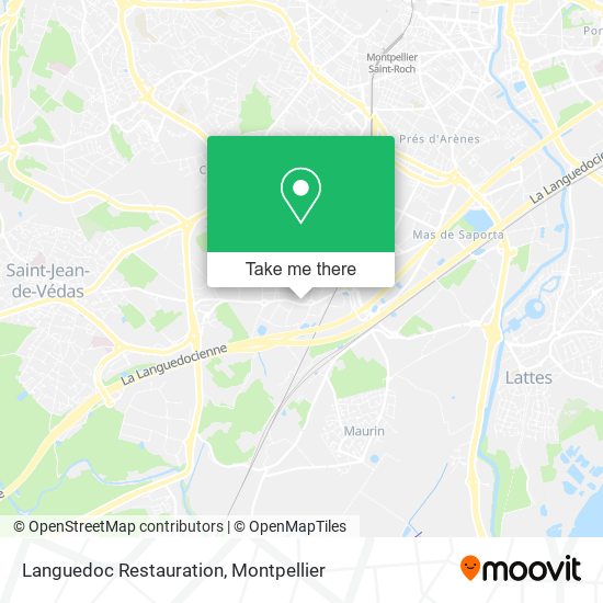 Languedoc Restauration map