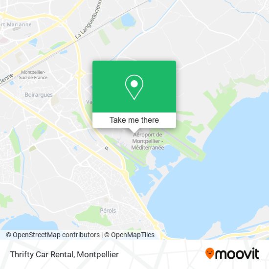 Thrifty Car Rental map