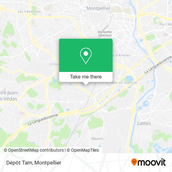 Dépôt Tam map