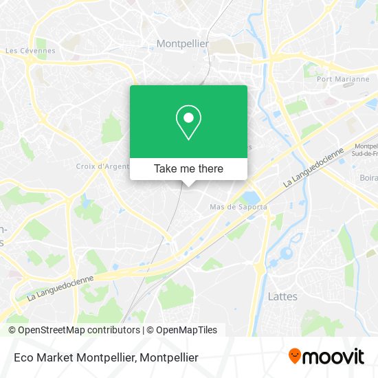 Eco Market Montpellier map