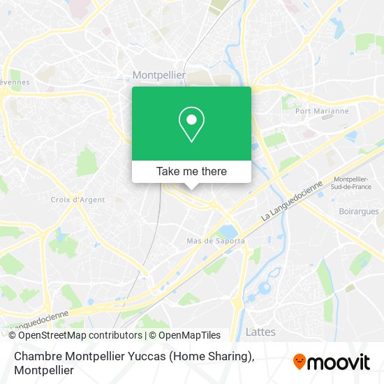 Chambre Montpellier Yuccas (Home Sharing) map