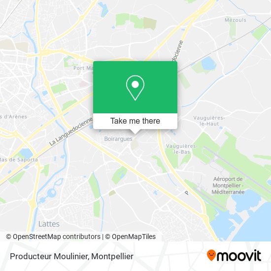 Producteur Moulinier map