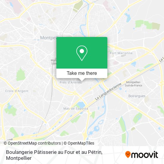 Boulangerie Pâtisserie au Four et au Pétrin map