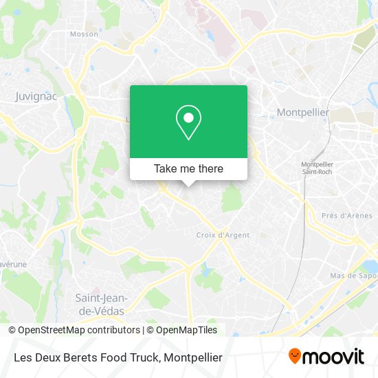 Les Deux Berets Food Truck map