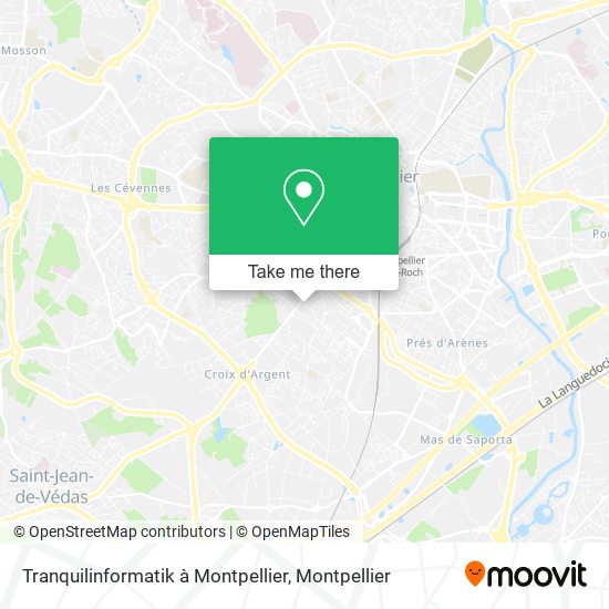 Tranquilinformatik à Montpellier map