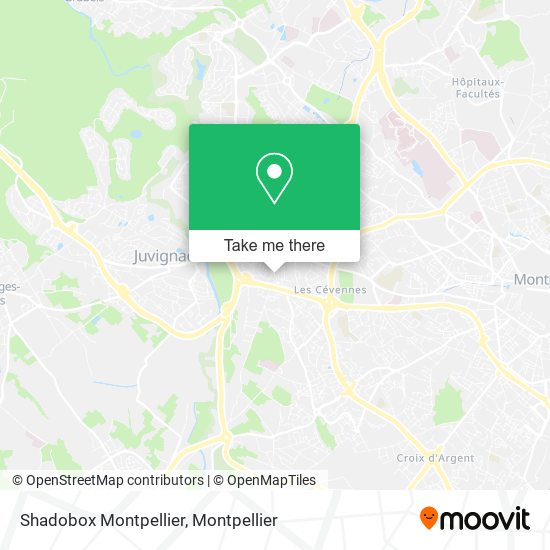 Shadobox Montpellier map