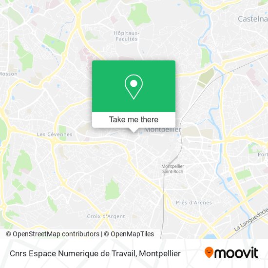 Cnrs Espace Numerique de Travail map