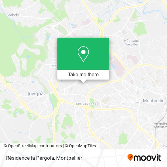 Résidence la Pergola map