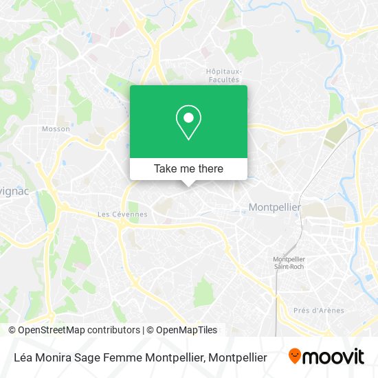 Léa Monira Sage Femme Montpellier map