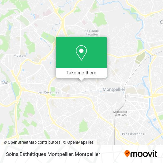 Soins Esthétiques Montpellier map