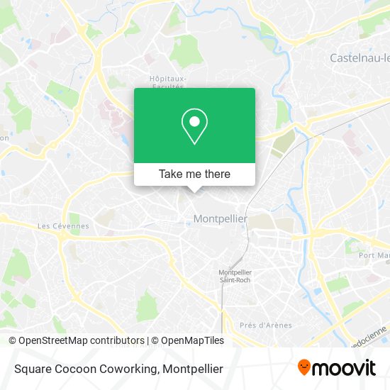 Square Cocoon Coworking map
