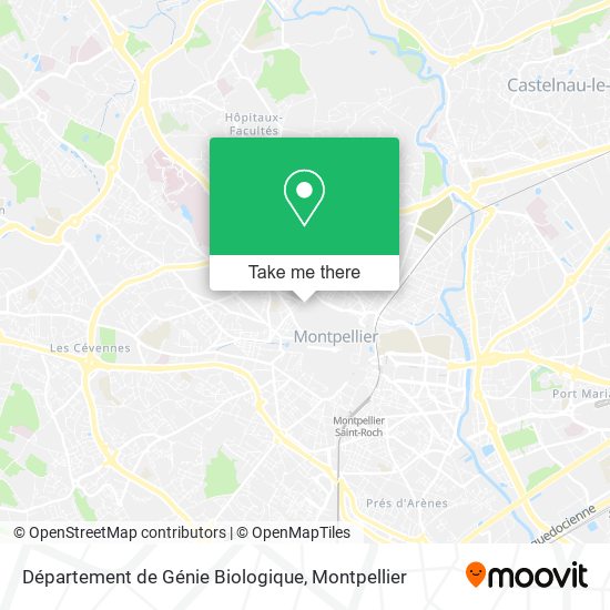 Département de Génie Biologique map