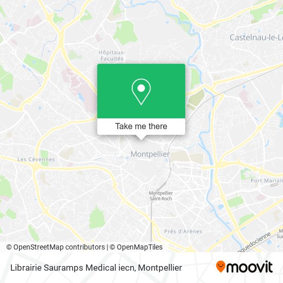 Librairie Sauramps Medical iecn map