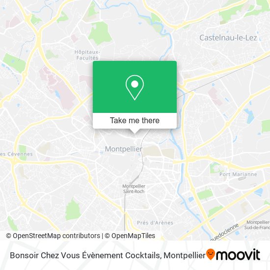 Bonsoir Chez Vous Évènement Cocktails map