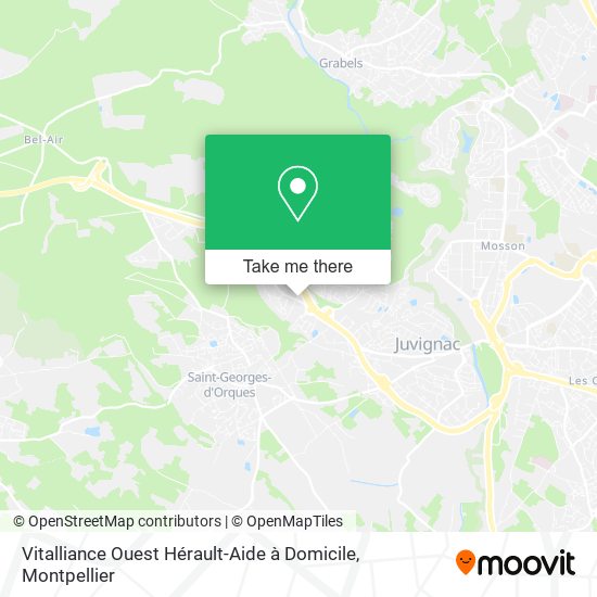 Vitalliance Ouest Hérault-Aide à Domicile map