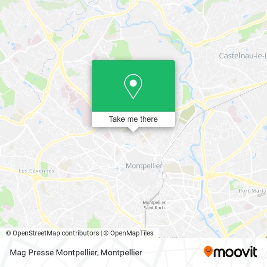 Mag Presse Montpellier map