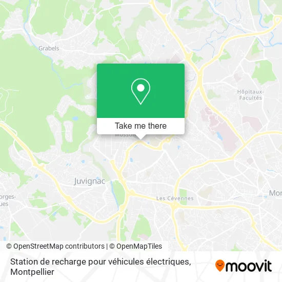 Station de recharge pour véhicules électriques map