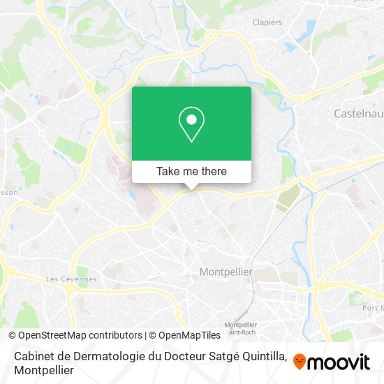 Cabinet de Dermatologie du Docteur Satgé Quintilla map