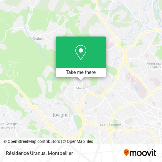 Résidence Uranus map
